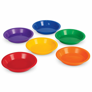 Цветные тарелки для сортировки (6 штук)
