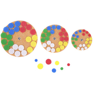 Набор "Разноцветные кружки 1" (красн, син, зел, желт, бел)