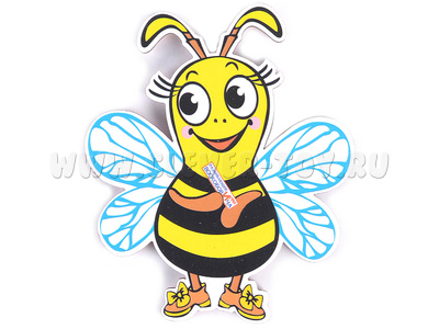 Персонаж малый "Пчелка Жужа" (крепление на Коврограф и магн. основу)