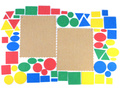 Эталонные фигуры Ларчик (5 фигур, 4 цвета, 3 размера, ковролин)