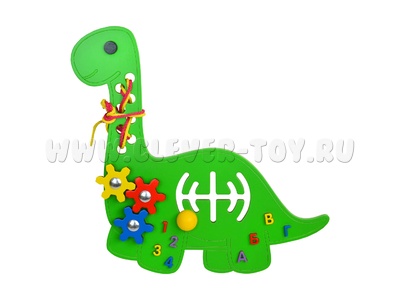 Бизиборд "Динозавр" (33*33,5 см) (остатки)
