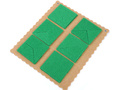 Прозрачный квадрат Воскобовича зеленый (игра к коврографу Ларчик)