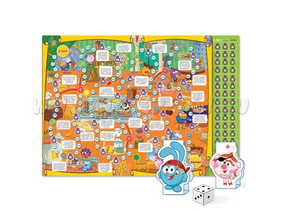 Игра-ходилка с фишками "Смешарики. Комната сокровищ"