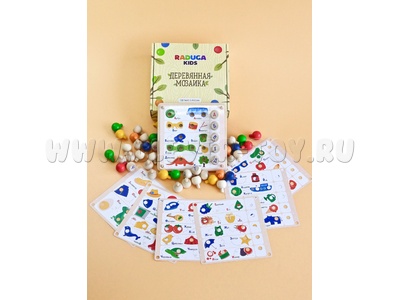 Набор "Деревянная мозаика" (Азбука)