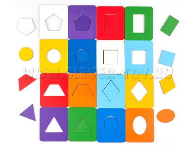 Набор "Досочки Сегена цветные"