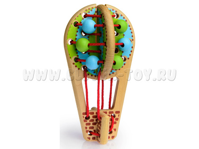 Шнуровка деревянная "Воздушный шар"