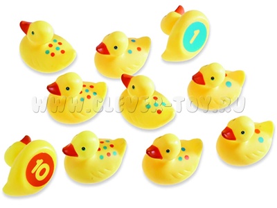 Набор "Уточки-цифры" (игра для Центра воды и песка, 10шт)