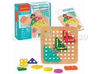 Обучающая игра для дошкольников "Зашнуруйка"