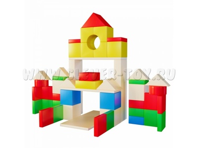 Конструктор деревянный (59 деталей)