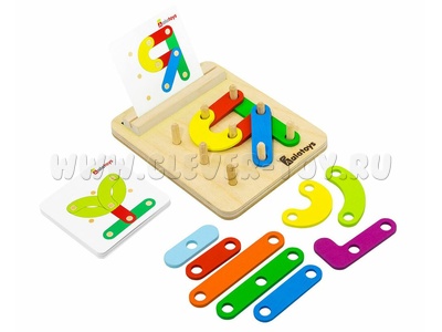 Развивающая игра "Головоломка", 25 фигурок, 24 карточки