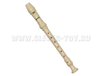 Блокфлейта под слоновую кость, пластик, в чехле