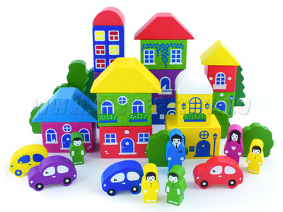 Конструктор "Цветной городок" большой