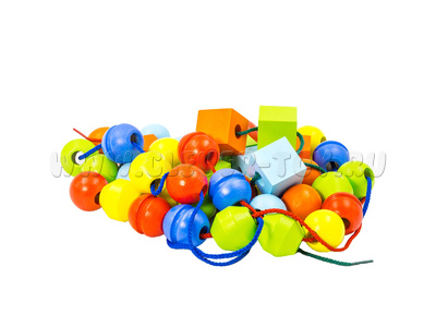 Конструктор "Шнуровочка" (40 деталей, 3 шнура) (остатки)