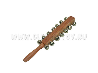 Бубенцы на деревянной рукоятке (14шт.)