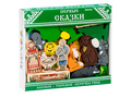 Конструктор деревянный "Первые сказки" (Колобок, Курочка Ряба, Теремок)