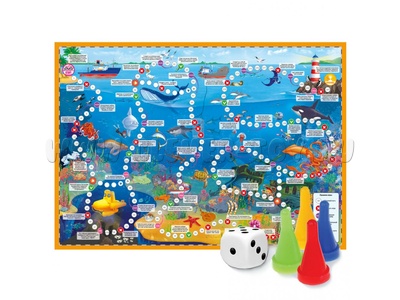 Игра-ходилка с фишками "В океане"