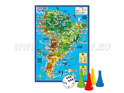 Игра-ходилка с фишками "Вокруг света. Южная Америка"