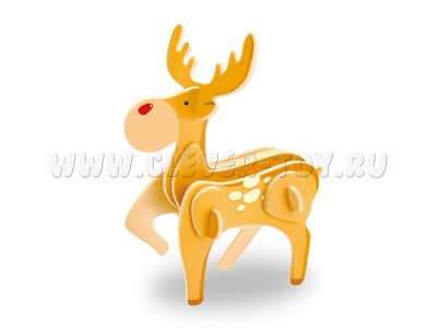 Пазл деревянный 3D "Северный олень" - остатки