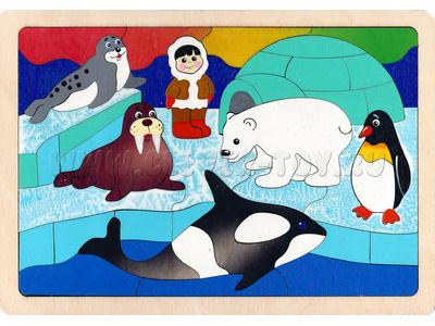 Мозаика "На полюсе" (53 детали) (остатки)