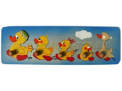 Рамка-вкладыш "Веселые утята" (5 деталей) (остатки)