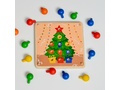 Карточки "Новый год" (4 шт.) для набора "Деревянная мозаика"