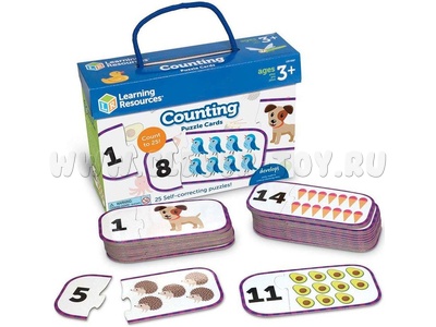 Набор пазлов "Первый счет" (25 пазлов из 2 частей, англ.яз.)