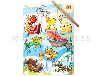Пазл "На пруду" (магнитная рыбалка)
