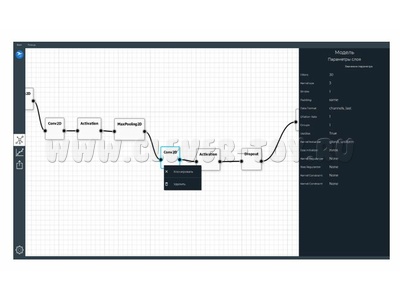 ПО для разработки моделей сверточных нейронных сетей прямого распространения (1 раб. место)