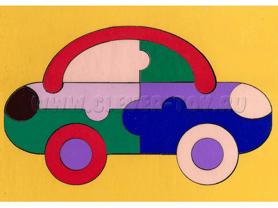 Мозаика "Сложи картинку. Автомобильчик" (11 деталей)