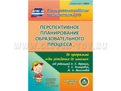 Перспективное планирование образовательного процесса. Средняя гр. (CD для ПК)