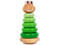 Пирамидка деревянная цветная "Лягушонок"