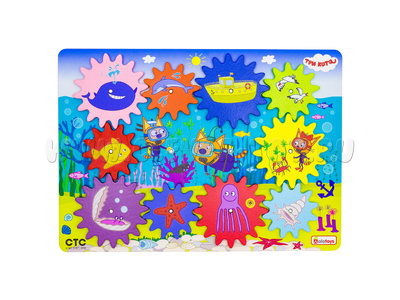 Бизиборд "Шестеренки. Дайвинг" (25*35 см, серия "Три кота")