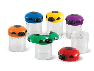 Наука для малышей. Набор баночек для изучения насекомых (6шт)