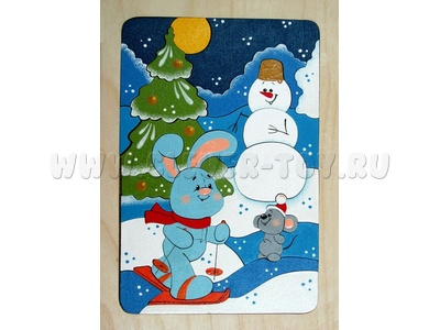 Мозаика "Зимняя сказка" (33 детали) (остатки)