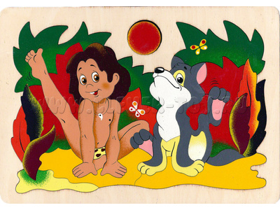 Мозаика "Маугли" (30 деталей) - остатки