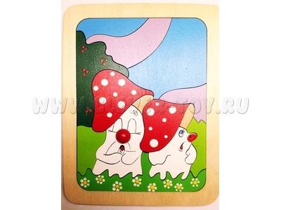 Мозаика "Мухоморы" (12 деталей) - остатки
