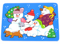 Мозаика "Снеговики" (21 деталь) (остатки)