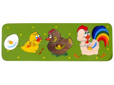 Рамка-вкладыш "Птичий двор" (4 детали) - остатки