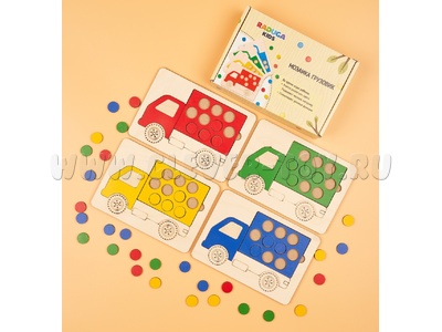 Мозаика "Грузовики" (в коробке)