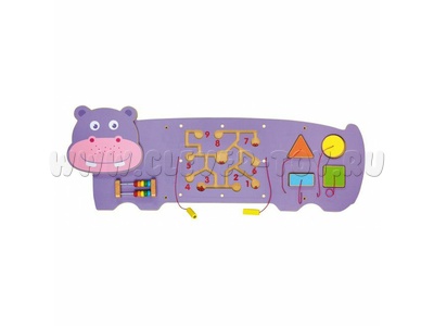 Бизиборд "Бегемотик" (91*32*4,5 см)