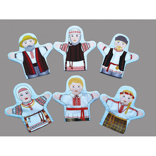 Набор рукавичек "Семья белорусская" 6 штук