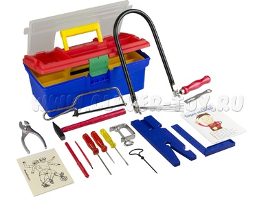 Набор инструментов Pebaro в пластиковом ящике (для работы по дереву с лобзиком)