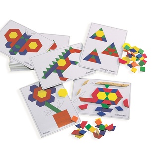 Карточки для мозаики "Геометрические фигуры" (А4, 20 досок)