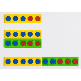 Счетное поле "5" магнитное (4 шт. +20 двухцветных счетных фишек)