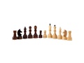 Шахматы обиходные лакированные деревянные с темной доской