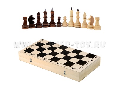 Шахматы турнирные парафинированные деревянные с доской