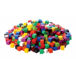 Счетный материал "Кубики" (10 мм, 10 цветов, 1000 шт.)
