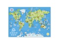 Путешествие по миру. Европа и Азия (книжка с наклейками + карта мира)