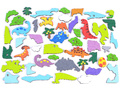 Мозаика "Динозаврики" (47 деталей)