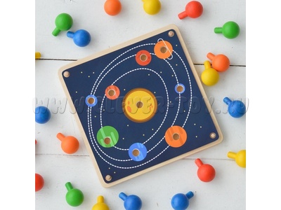 Карточка "Планеты" для набора "Деревянная мозаика"